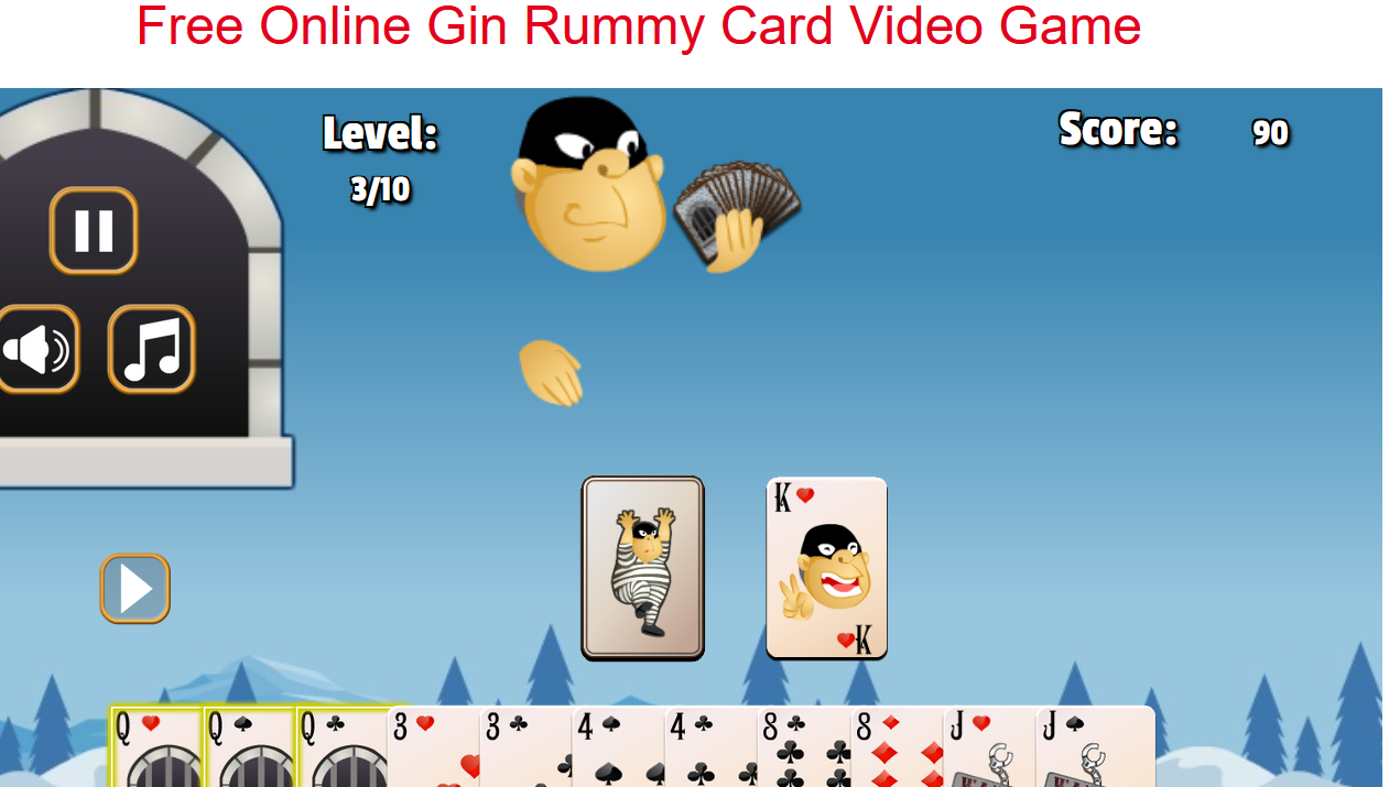 reduce stress: gin rummy card game online screenshot